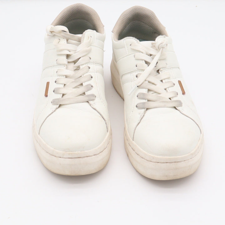 Dr. Scholls Sadie White Platform Sneakers Womens Size 8 Lace Up Fashion Shoes