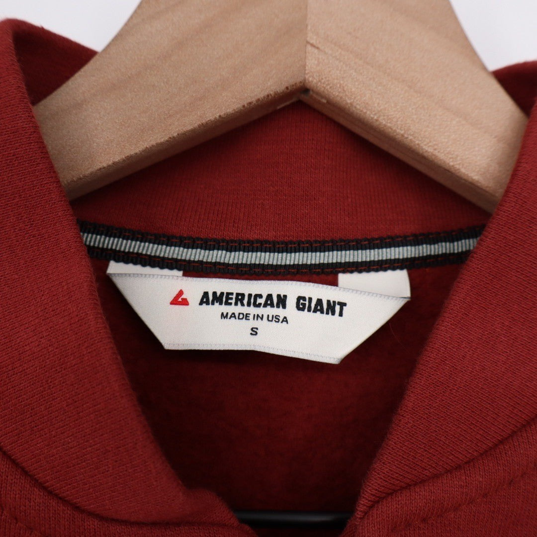 American Giant Women's Fleece Bomber Jacket Size S Made in USA