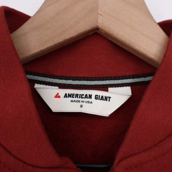 American Giant Women's Fleece Bomber Jacket Size S Made in USA