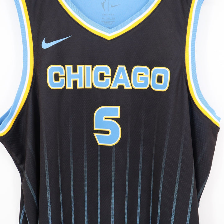 Nike Chicago Sky Angel Reese 5 Explorer Edition WNBA Jersey Black XXL