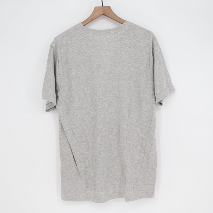 Hurley Mens Graphic T-Shirt Gray Short Sleeve Crew Neck Logo Surf Tee Size L
