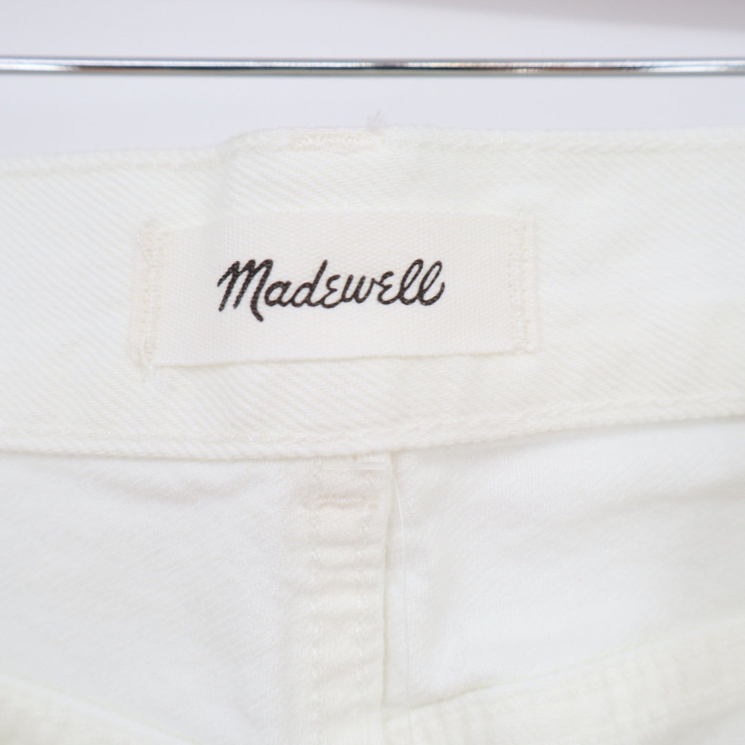 Madewell Jean Womens 28 The Cleo Straight White High Rise NW256 New