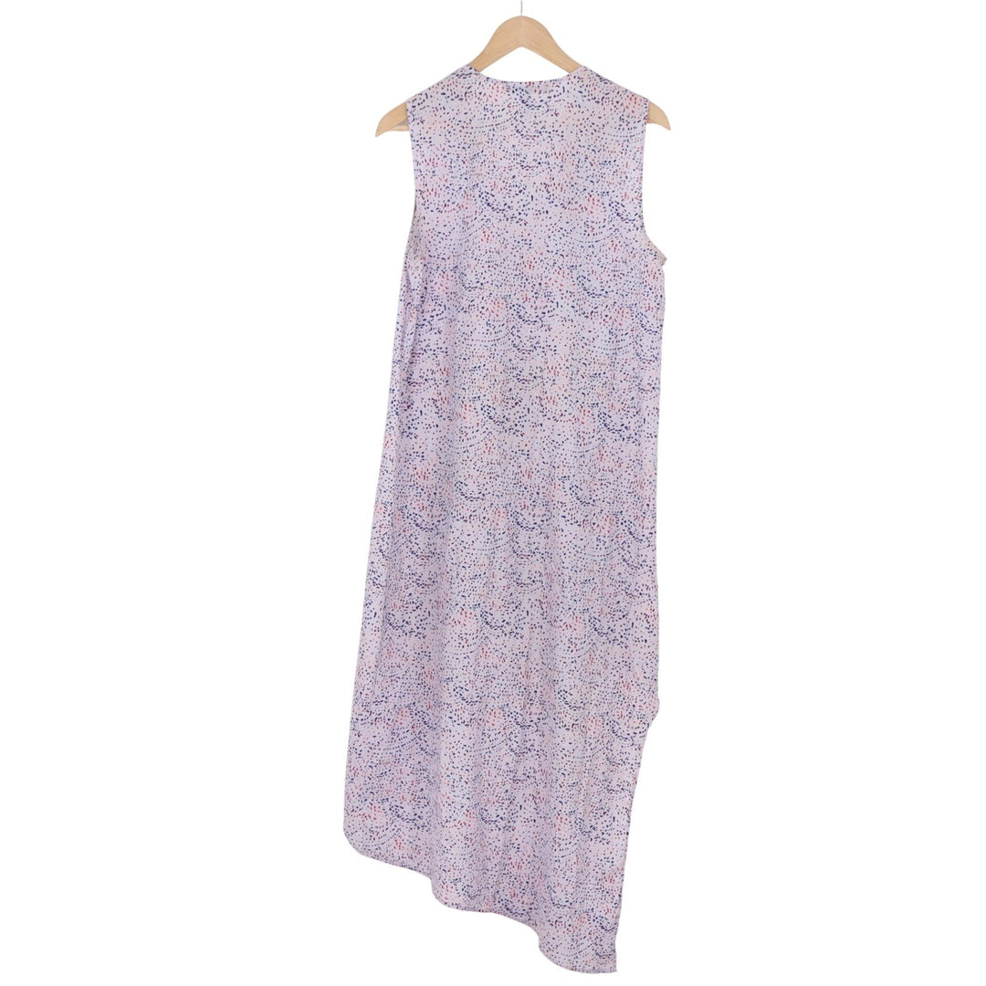 BCBGMAXAZRIA Maxi Dress Women's M Lilac Abstract Asymmetric Good