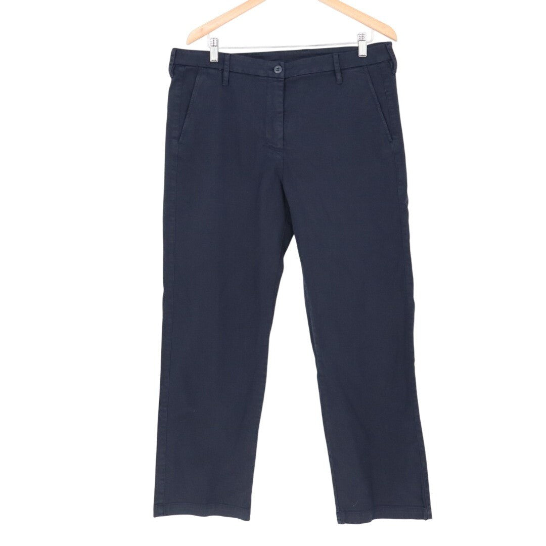 American Giant Sawbuck Chino Pants Women's 16 Navy Cotton Made in USA