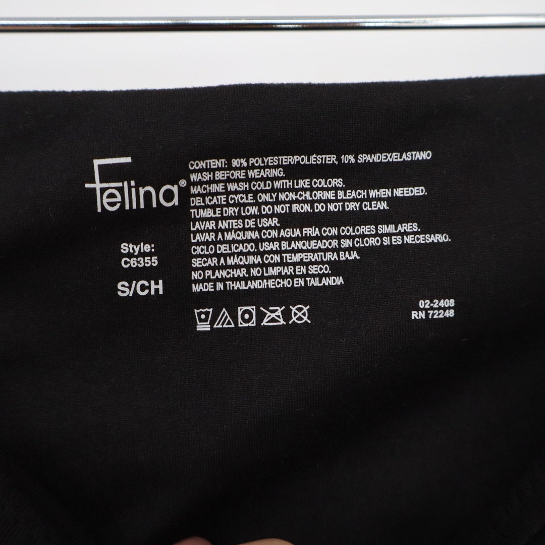 Felina Women's High Waisted Active Leggings Black Style Size Small S