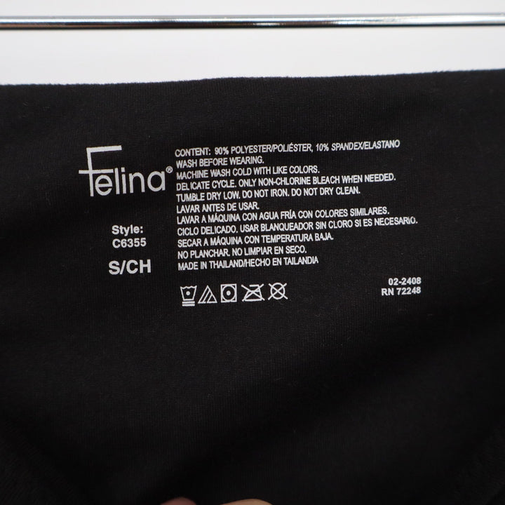 Felina Women's High Waisted Active Leggings Black Style Size Small S