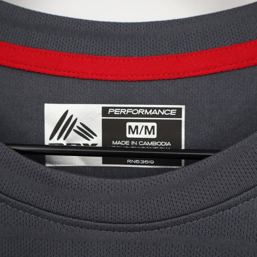 RBX Performance Mens Medium Charcoal Gray Short Sleeve Activewear Shirt
