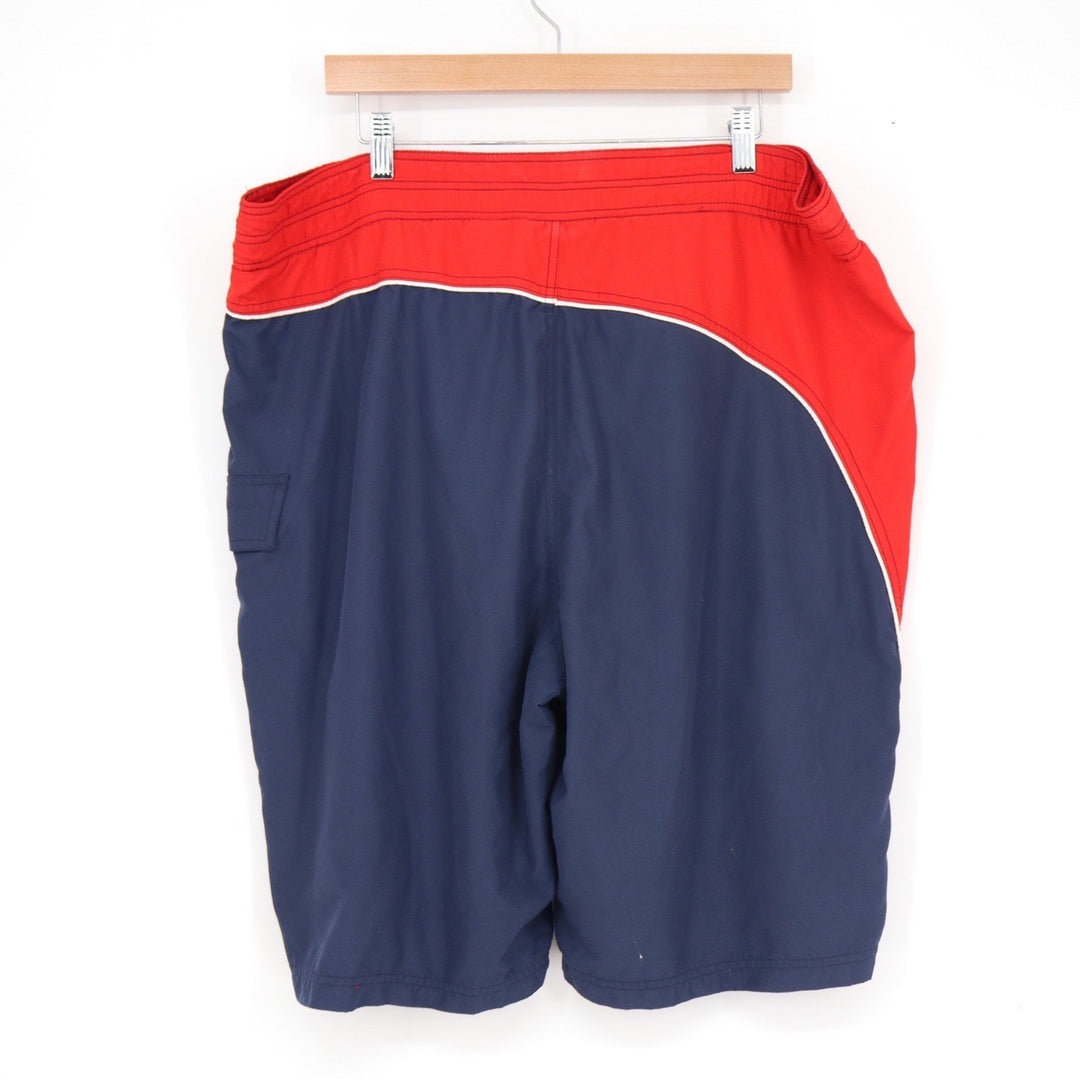 MLB Boston Red Sox G-III Board Shorts Mens XXL Navy Red Colorblock Swim Trunks