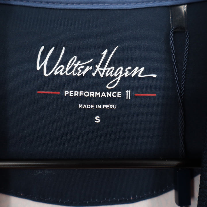 Walter Hagen Mens P11 Performance Golf Polo Bloody Mary Coral Print Shirt S