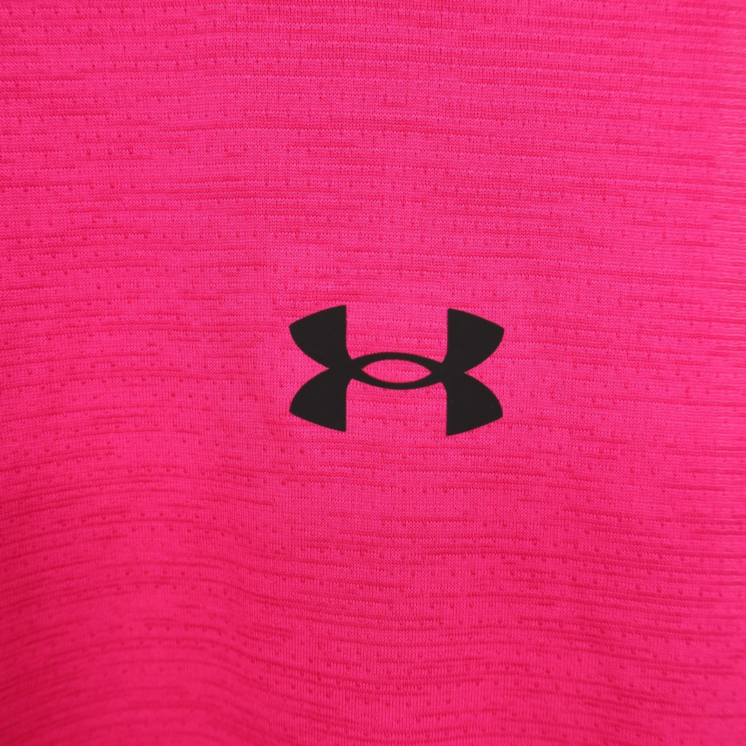 Under Armour Mens Tech Vent Tank Top Pink Heathered Sleeveless Gym Shirt S