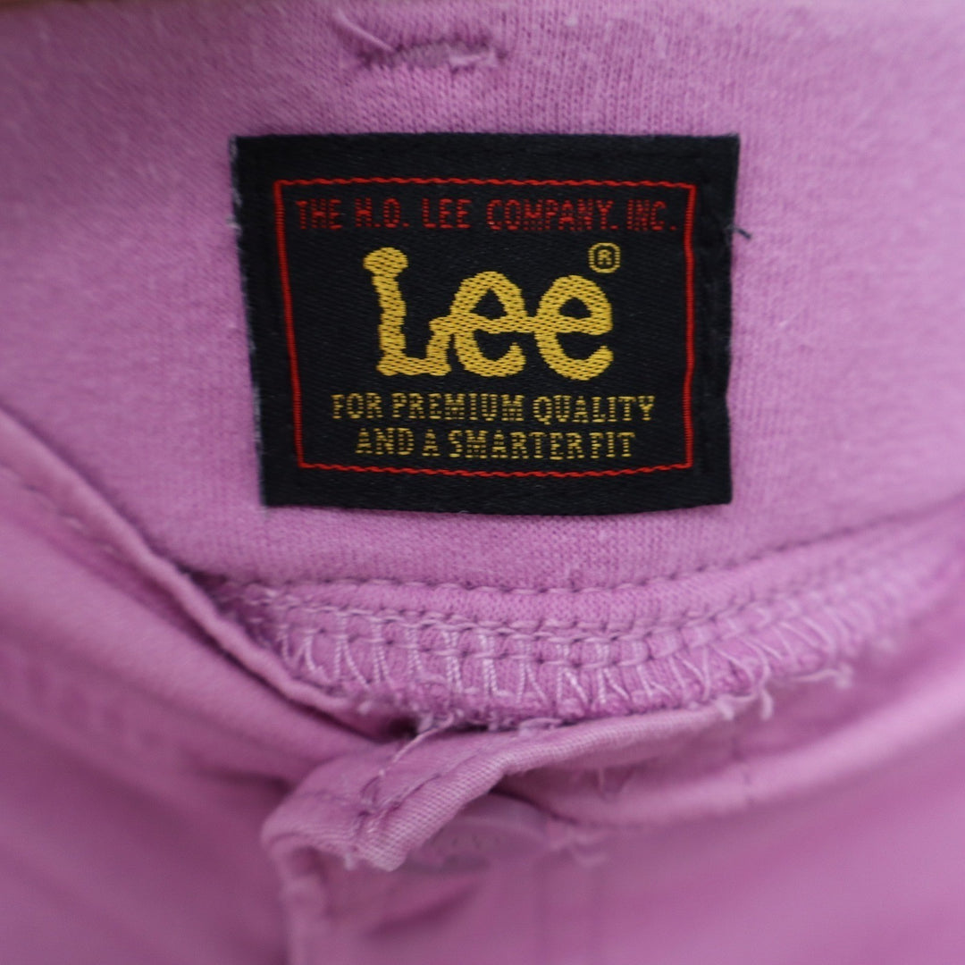 Lee Womens Cargo Shorts Purple Pink Stretch Cotton Size 12 Medium