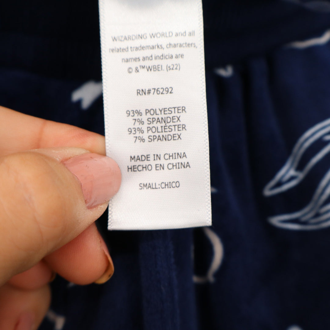 Harry Potter Wizarding World Navy Blue Graphic Pajama Jogger Pants Small