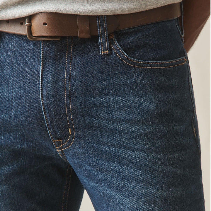 American Giant Dakota Stretch Denim Straight Fit Jeans Dark Wash Mens 32X34