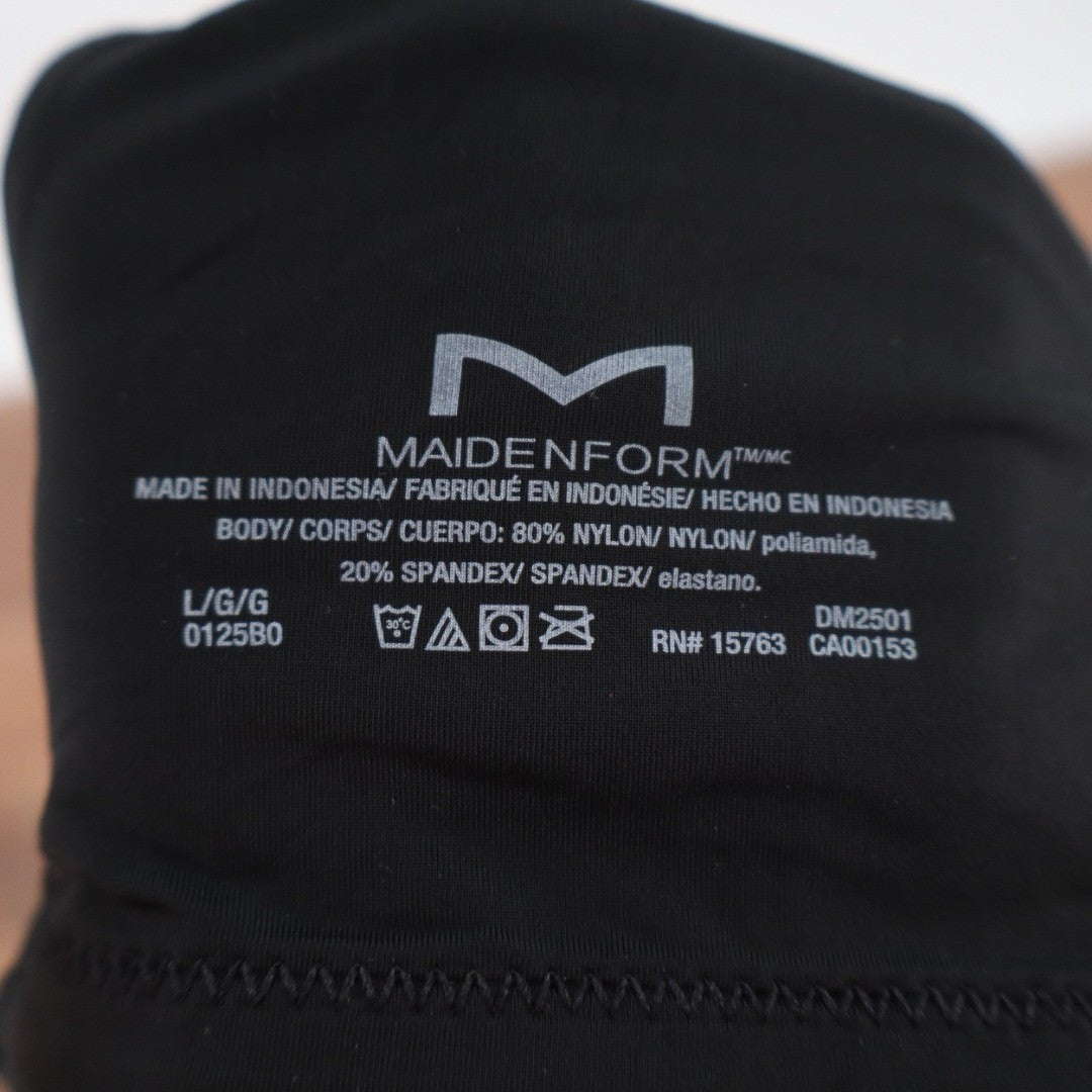 Maidenform Barely There T-Shirt Bra Womens Large Black Full Coverage Wireless