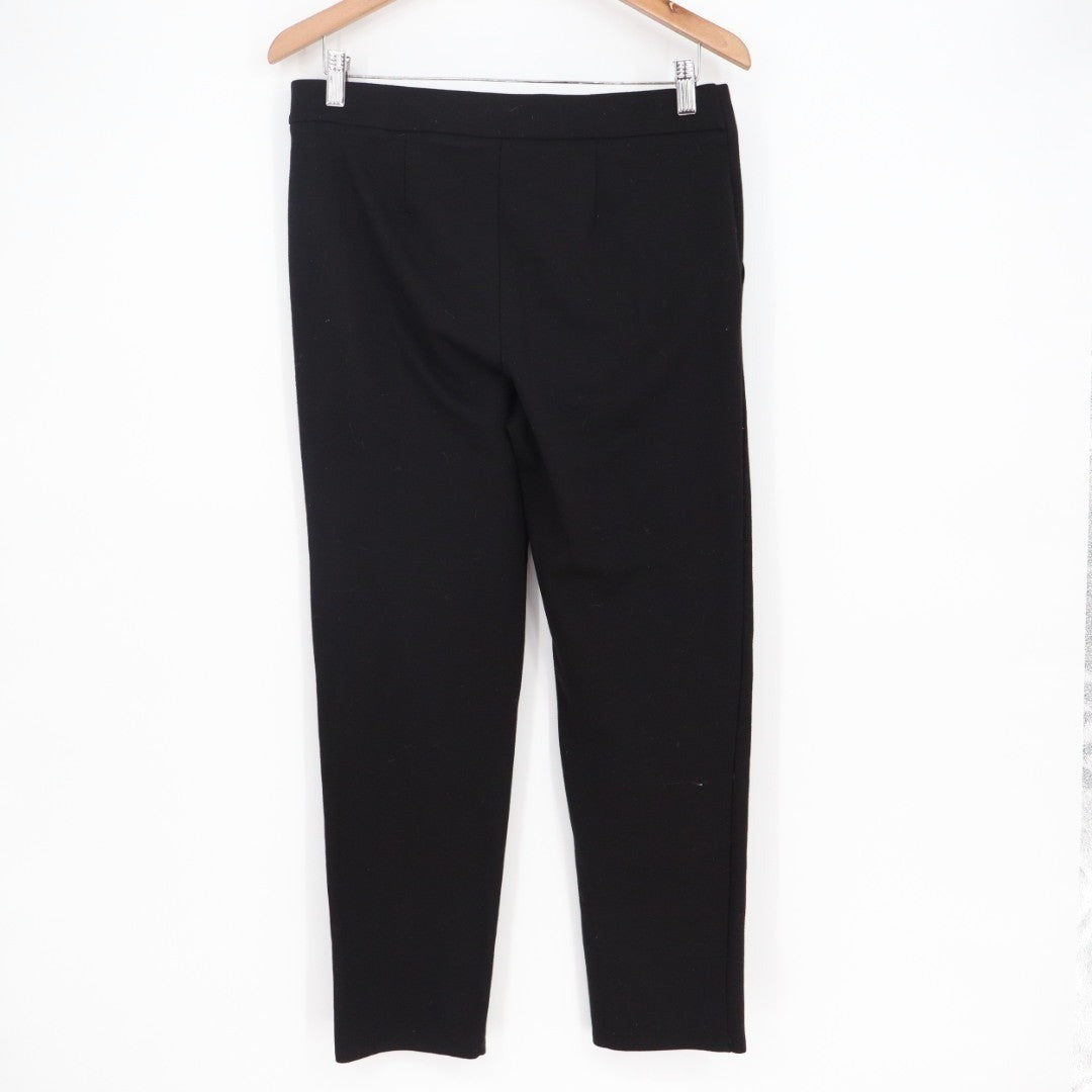 89th & Madison Dress Pants Womens Medium Black Stretch High Rise Straight Leg