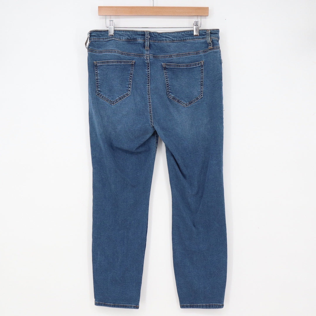Buffalo Jeans Womens 14 Avalon Mid-Rise Soft Stretch Blue Ankle Skinny Excellent