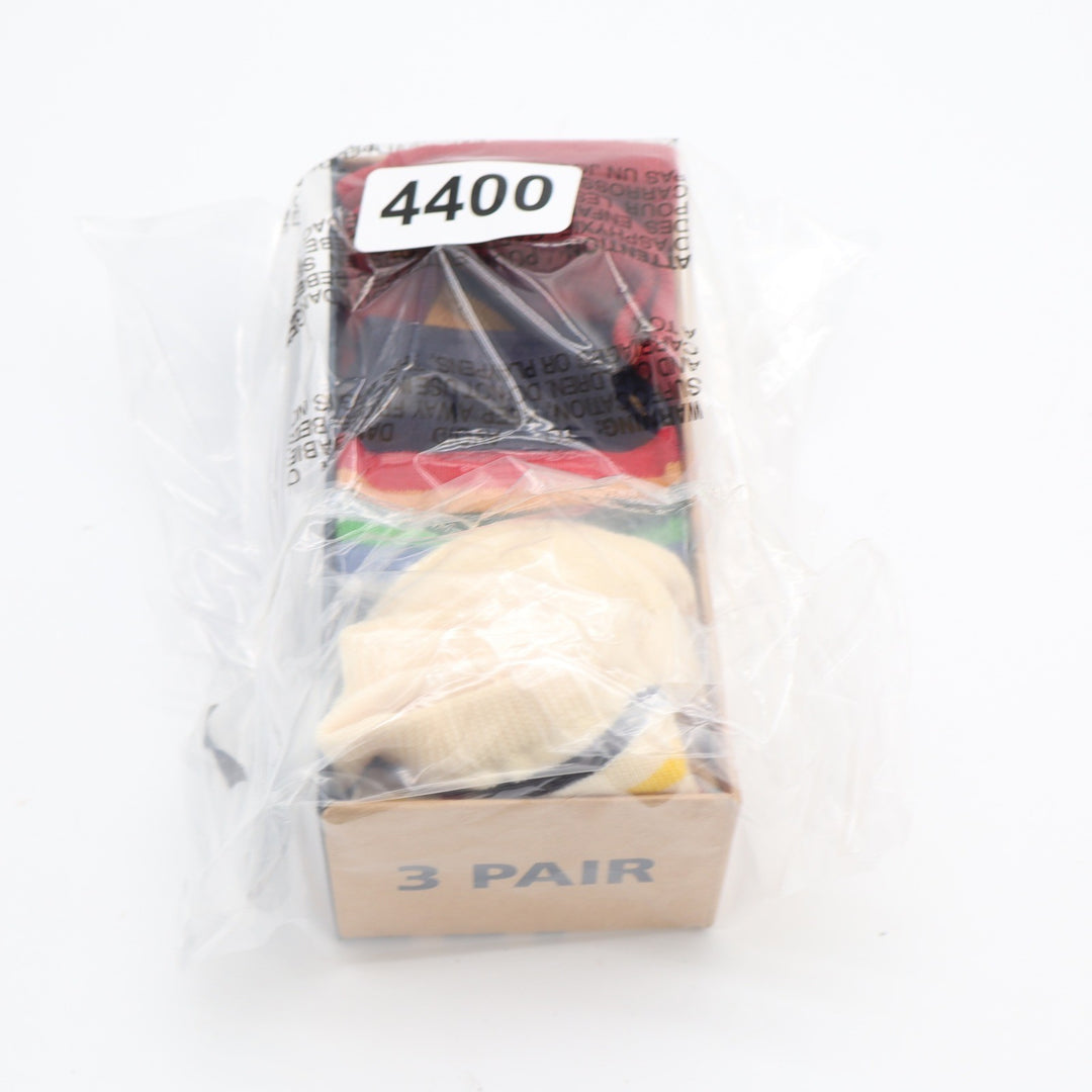 Pendleton 3 Pair Sock Set Wool Blend Crew Striped Red Navy Cream Gift Box NEW