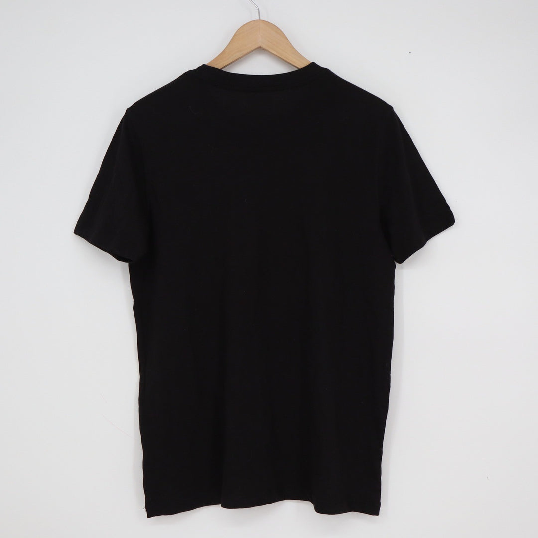 Old Navy Mens Small Black Mountain Moon Graphic T-Shirt Soft Washed Short Sleeve