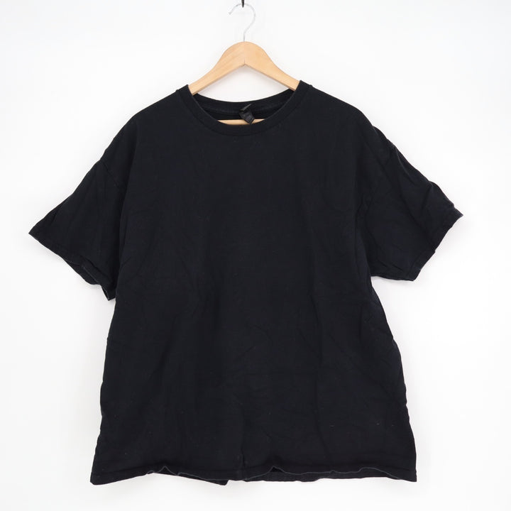 Gildan Activewear T Shirt Mens XL Black Cotton Short Sleeve Crew Neck Pullover
