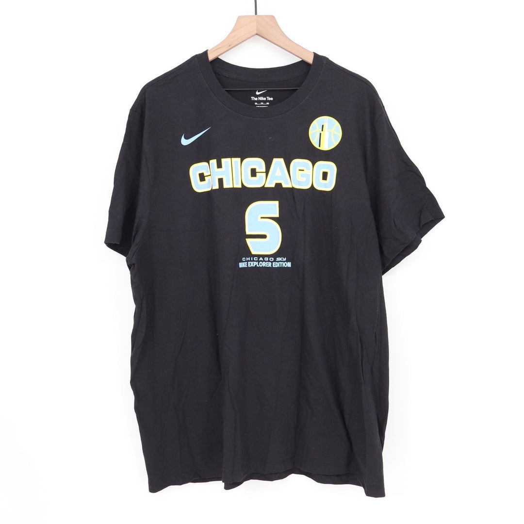 Nike Chicago Sky Angel Reese #5 Explorer Edition Black T-Shirt XXL