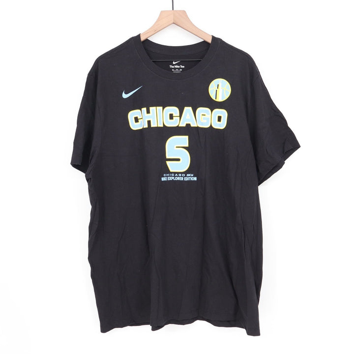 Nike Chicago Sky Angel Reese #5 Explorer Edition Black T-Shirt XXL