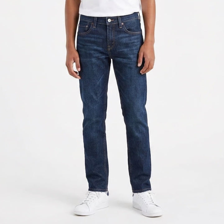 Levi's Jeans Boys 14 Reg 511 Slim Dark Wash Indigo Adjustable Waist Excellent