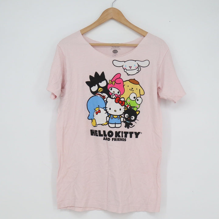 Sanrio Hello Kitty and Friends Pink Graphic T-Shirt Medium Bioworld 2023