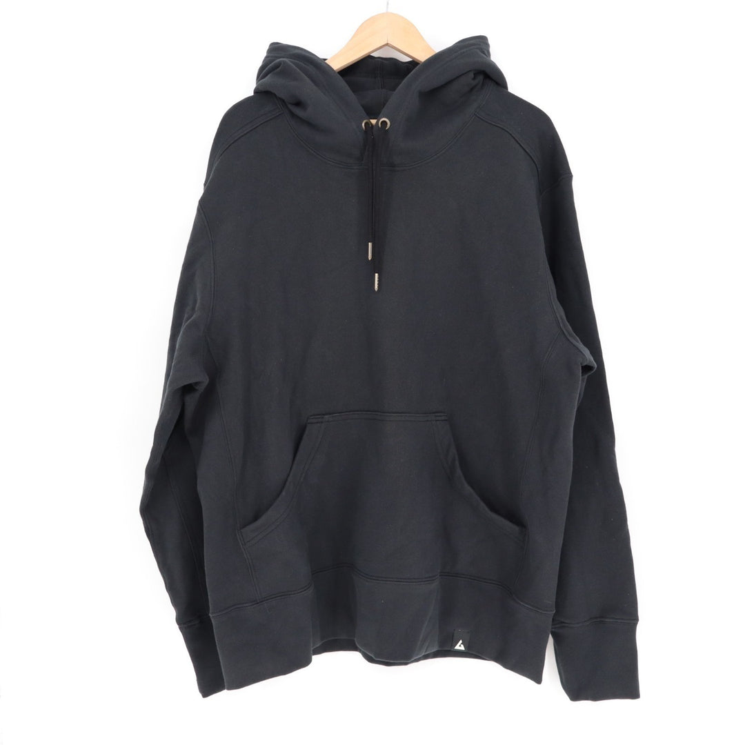 American Giant Midweight Hoodie Womens XL Black Cotton Fleece Lined Pullover