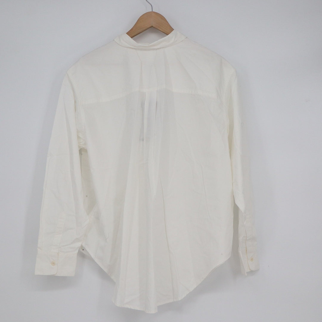 Future Collective White Rhinestone Embellished Cotton Button Down Shirt Mens M
