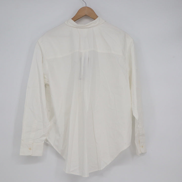 Future Collective White Rhinestone Embellished Cotton Button Down Shirt Mens M