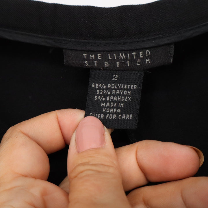 The Limited Stretch Black Dress Pants Womens Size 2 Slim Tapered Office Trousers