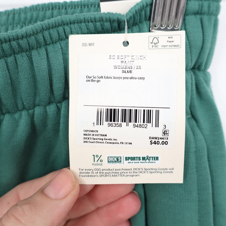 DSG Womens So Soft Cinch Pant Teal Blue Jogger Sweatpants XS NEW