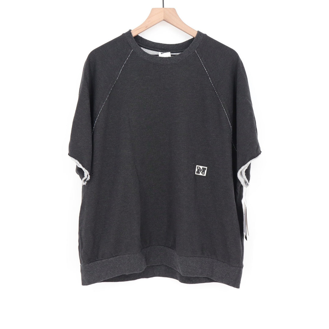 Nike Mens Training Dri-FIT Short Sleeve Sweatshirt Gray Large NEW