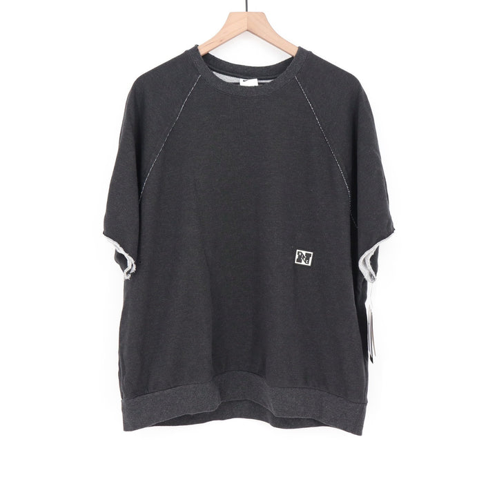 Nike Mens Training Dri-FIT Short Sleeve Sweatshirt Gray Large NEW