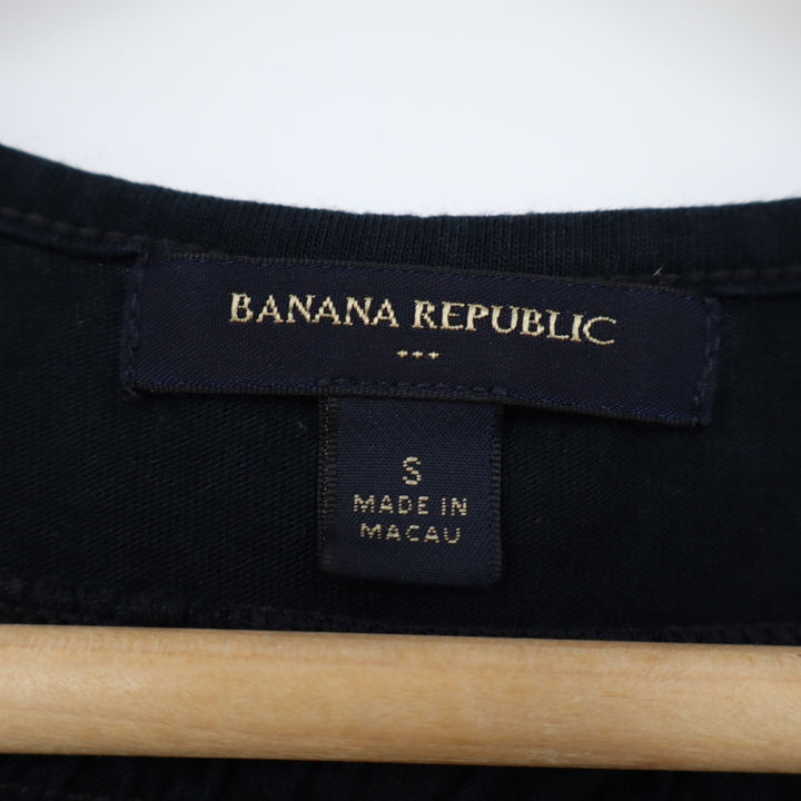 Banana Republic Cardigan Sweater Womens Small Navy Blue Cotton Knit Long Sleeve