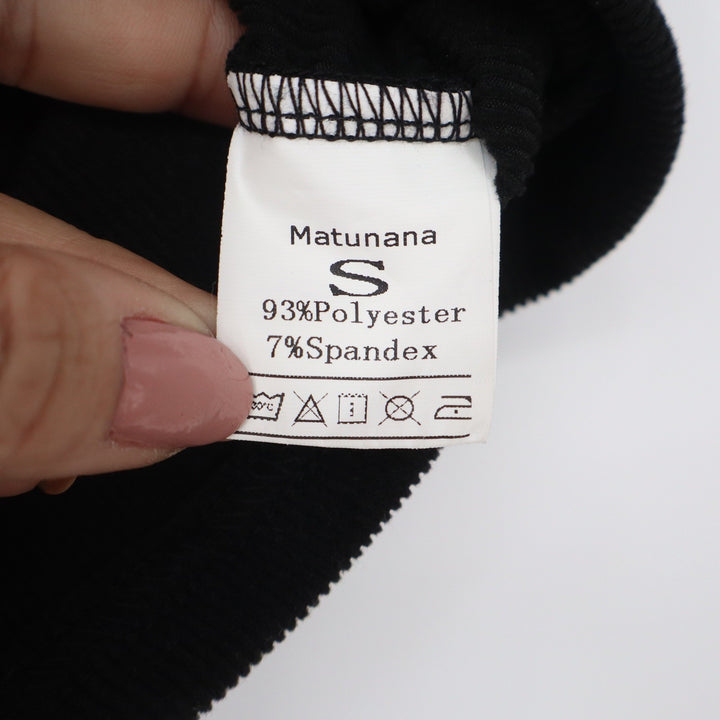 Matunana Black Ribbed Button Front Sleeveless Tank Top Size Small