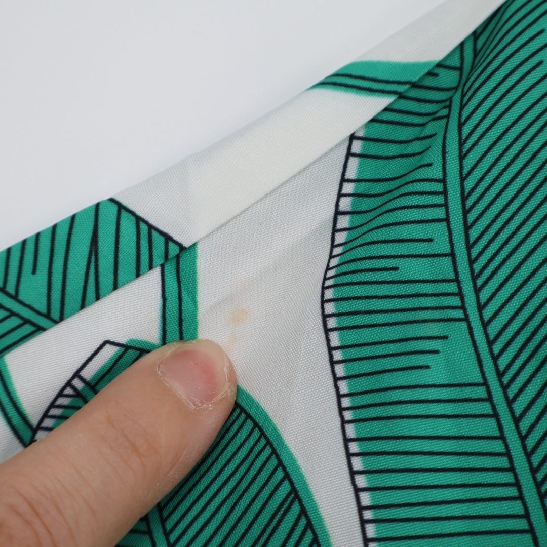 In'Voland Coverups Kimono Womens 16W White Green Leaf Print Tie Front Beachwear