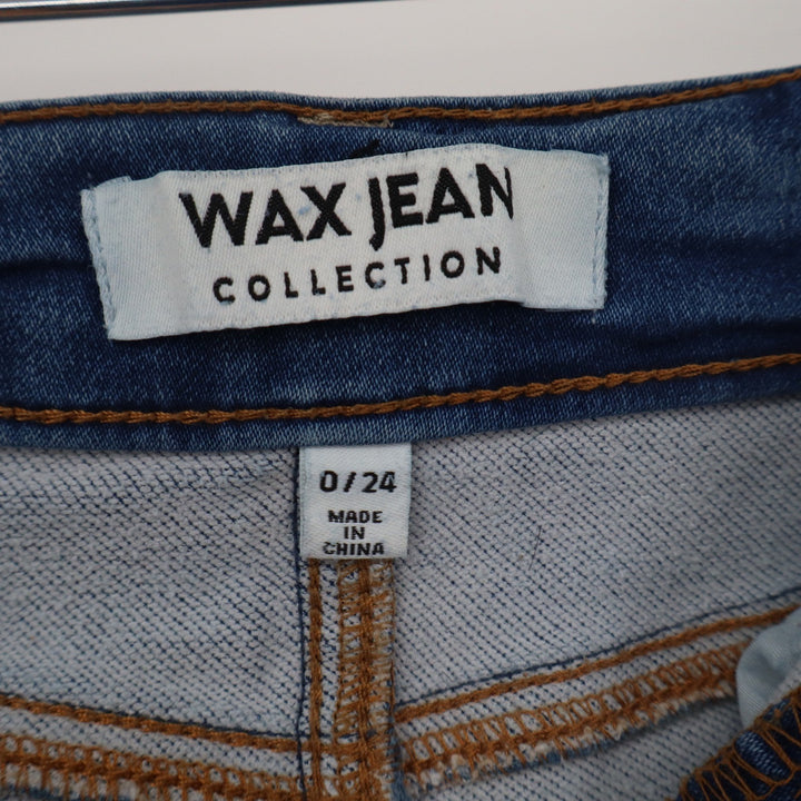 Wax Jean Collection Womens High Rise Skinny Jeans Medium Wash Size 0/24