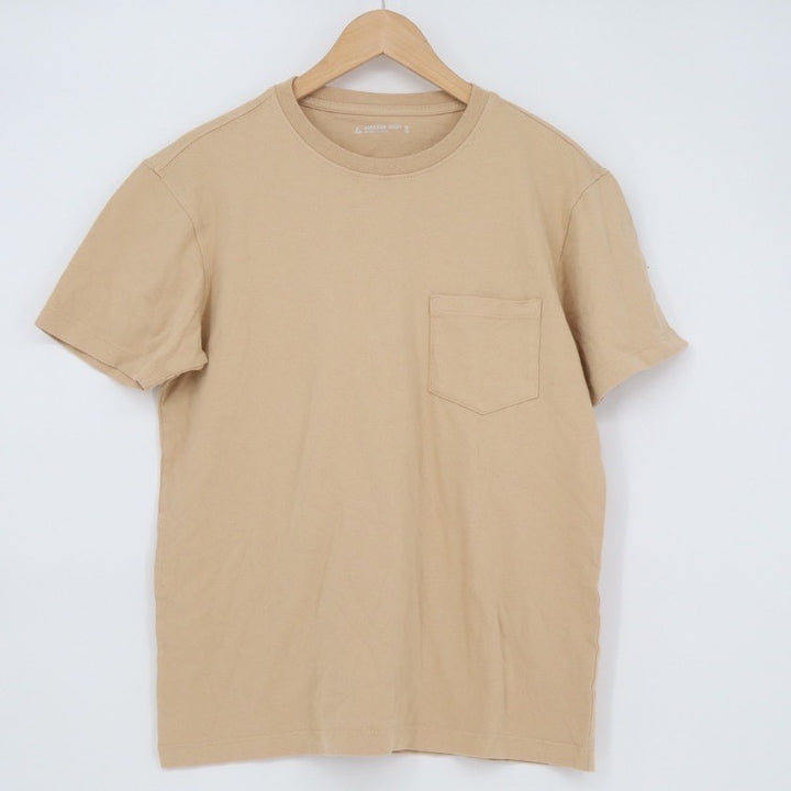 American Giant Men's Classic Cotton Pocket T Shirt Tan Khaki Size S