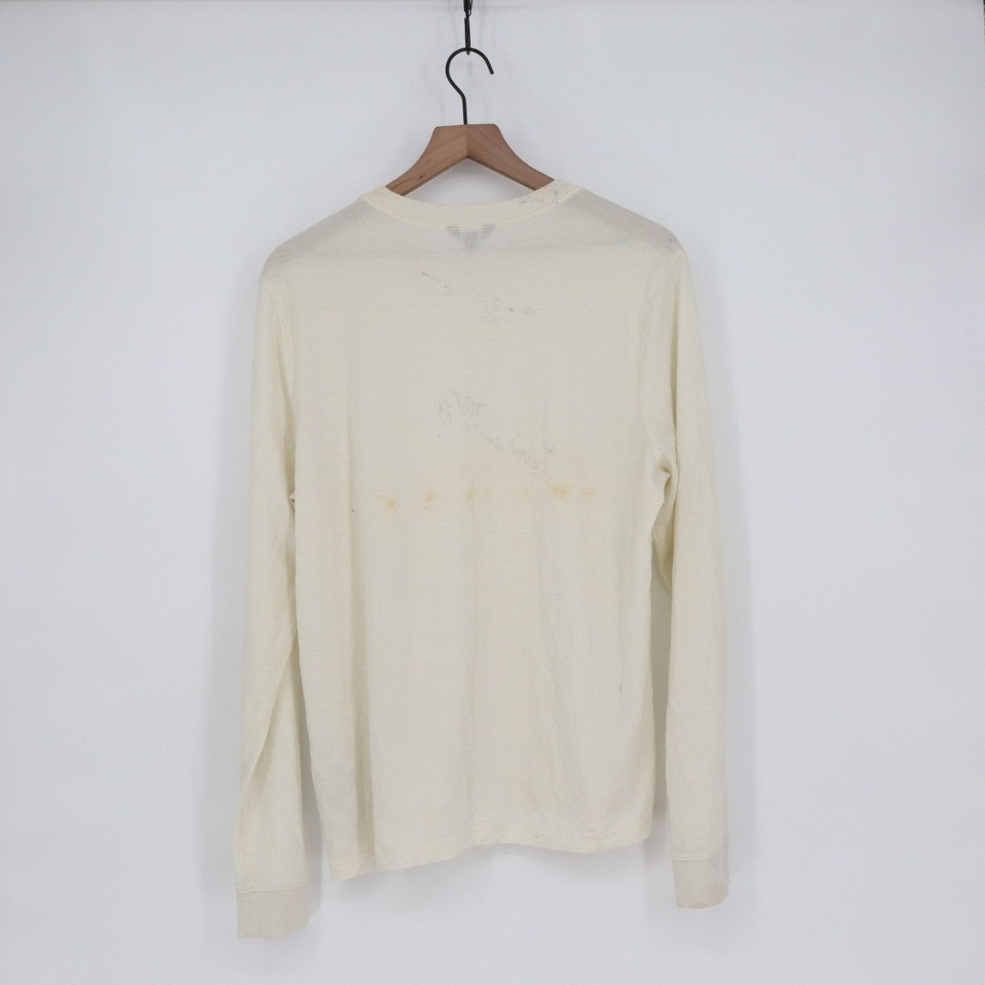 Allbirds T-Shirt Mens Large Off White Crew Neck Long Sleeve Outdoor Streetwear