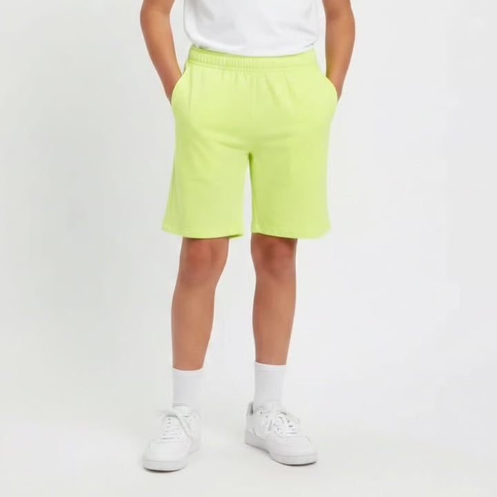 DSG Boys Agility Short Light Lime Neon Yellow Size L 14-16