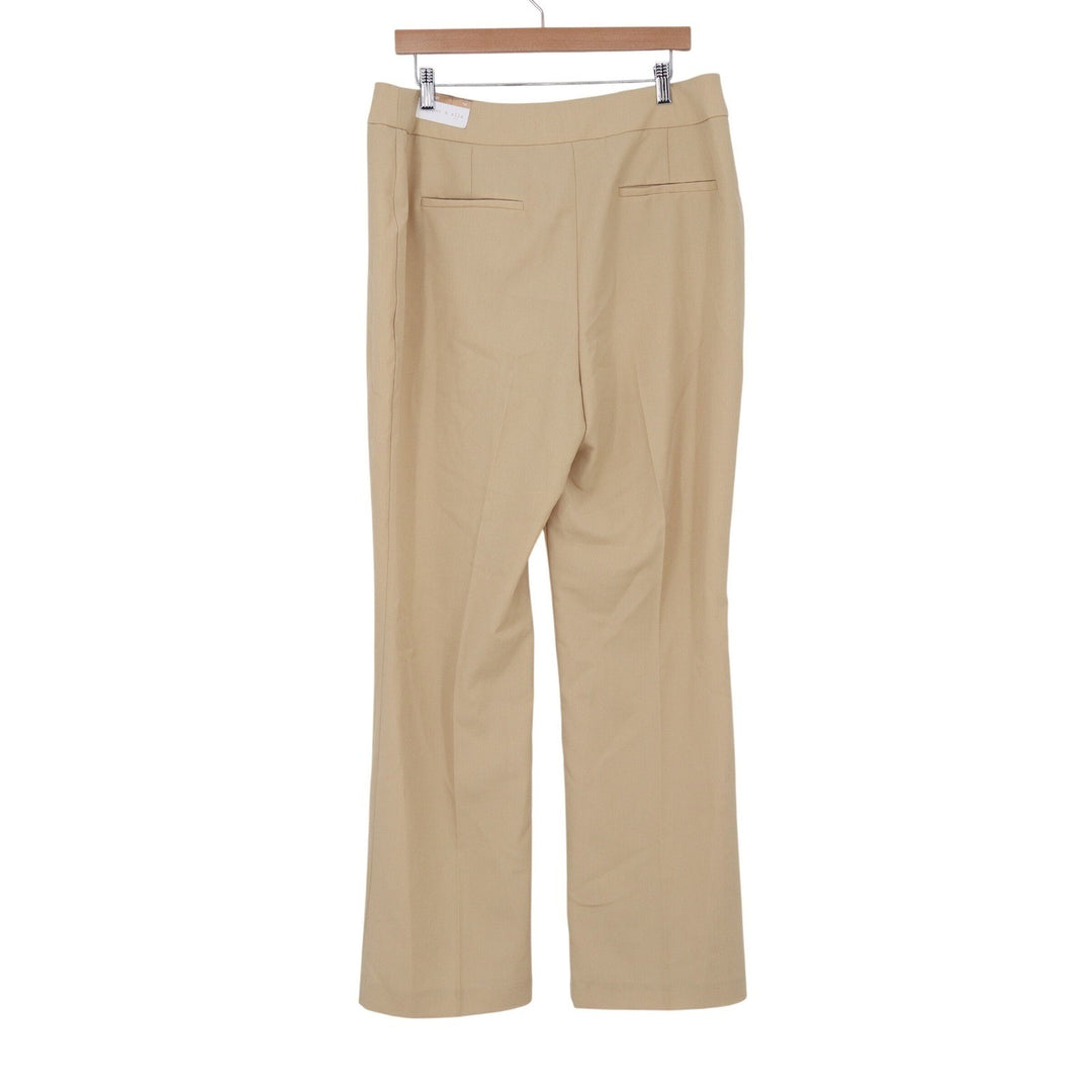 Cooper & Ella Tan Bootcut Dress Pants Womens Size 14 Stretch Trousers