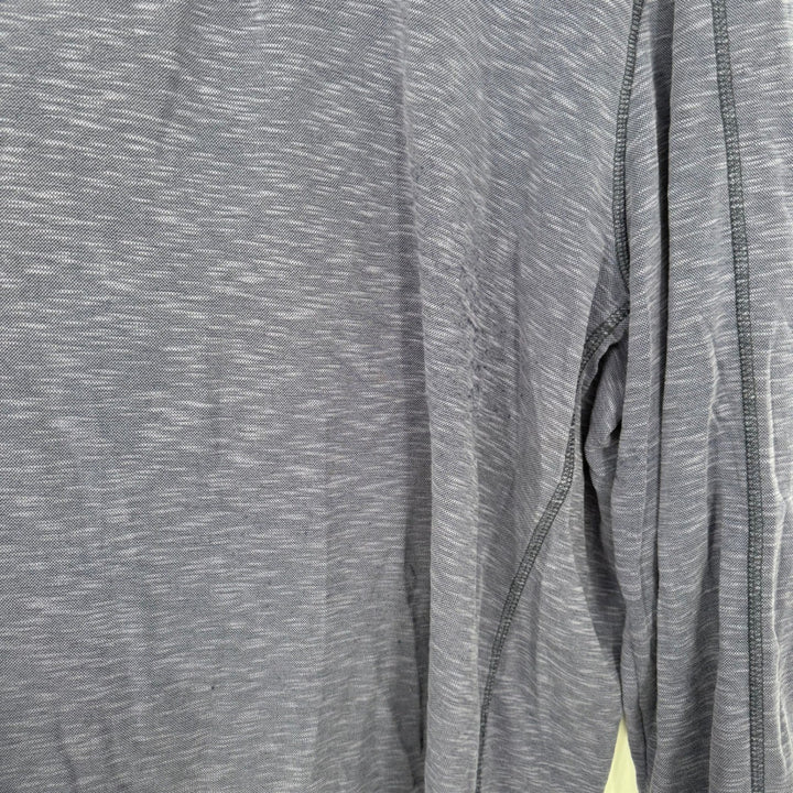 Flag & Anthem Madeflex Men's XXL Blue Heathered 1/4 Zip Pullover Shirt