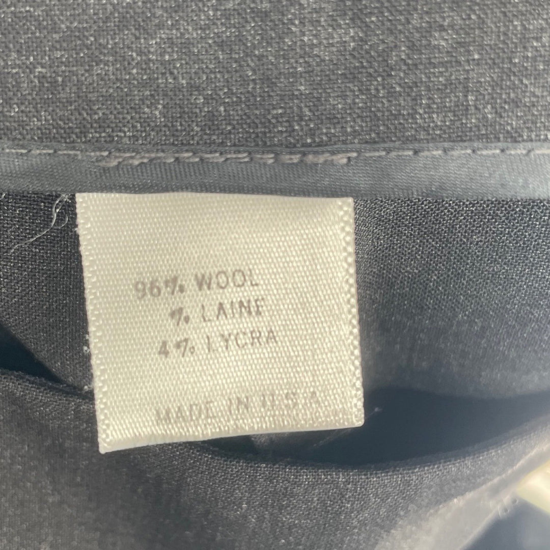 Theory Women's Charcoal Grey Wool Blend Pencil Skirt Size 4