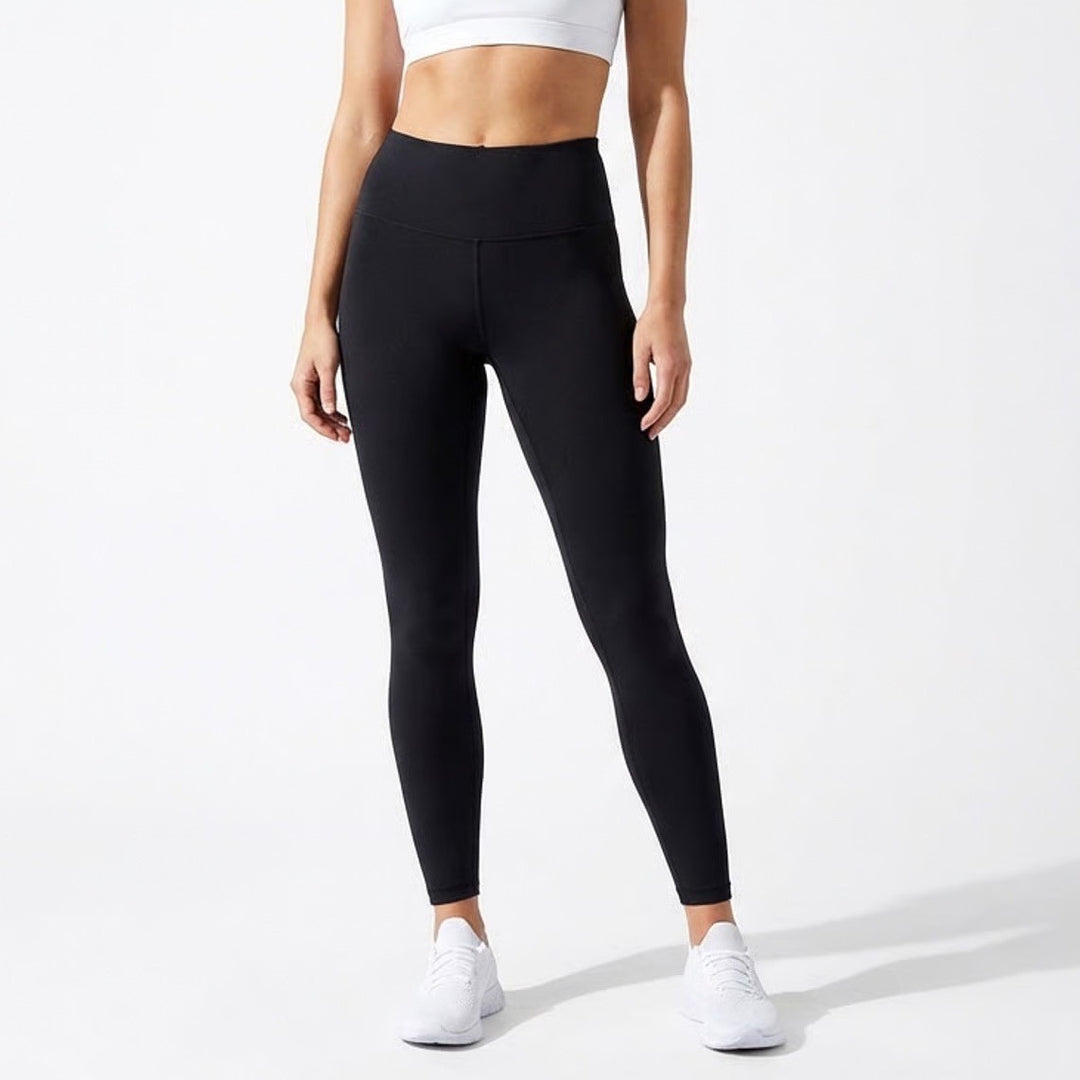 Fabletics PowerHold Leggings Womens 27 Black High Waist Performance Running Yoga