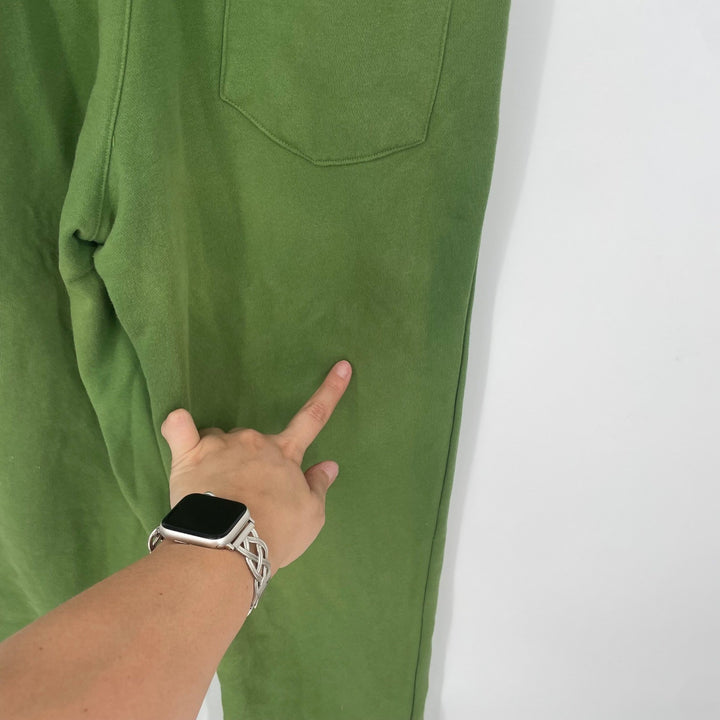 Pro Voke Best Play Sweatpants Green Cotton Blend Elastic Waist Size S