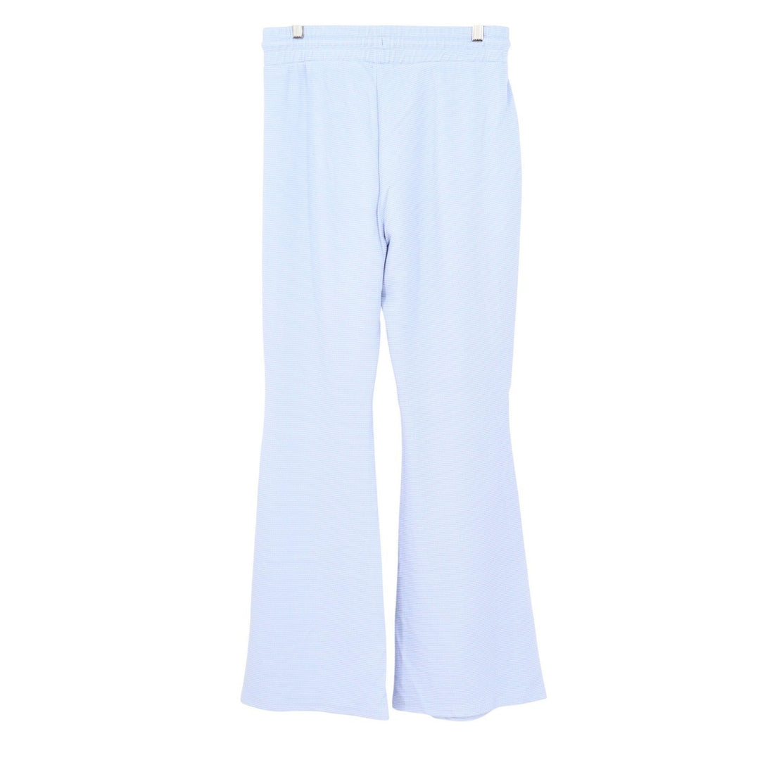 Better Together Womens XL Light Blue Waffle Knit Flare Lounge Pants PK11083PK
