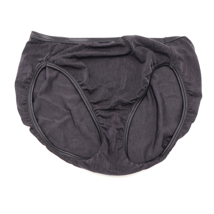 Vanity Fair Illumination Hi Cut Brief Panties Womens XL Black Stretch Flattering