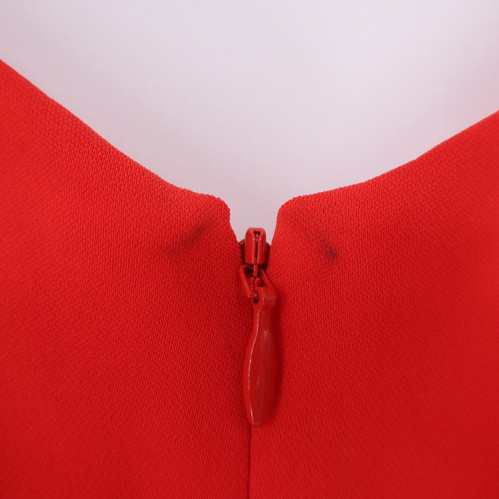 Laundry by Shelli Segal Dress Womens 14 High-Low Ruffle Red Spaghetti Fair