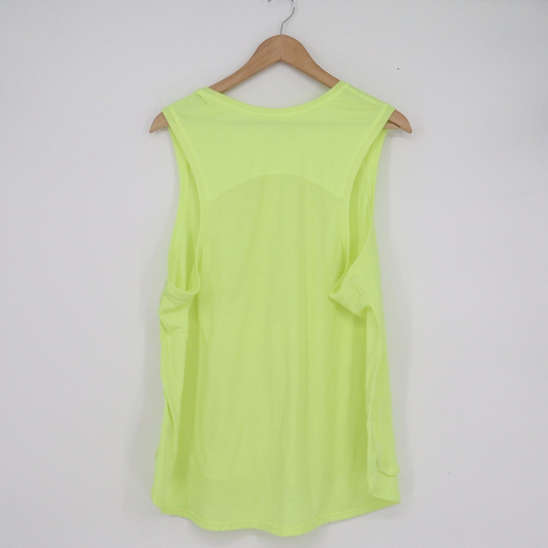 Athletic Works Neon Yellow Muscle Tank Top XXL 20 Activewear